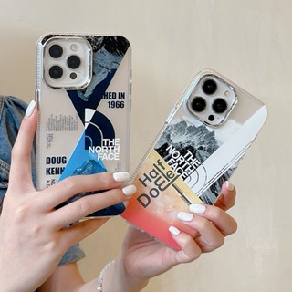 เคสโทรศัพท์มือถือแฟชั่น สองด้าน ลายเลเซอร์ สีเงิน สําหรับ iPhone 11 14 12 13 Pro Max