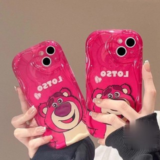 เคสโทรศัพท์สกรีนลายหมีLotso สีชมพู กันกระแทก TPU นิ่ม สำหรับ13/12/14 Plus Pro Max 8/7 Plus X/XRทุกรุ่น #5067