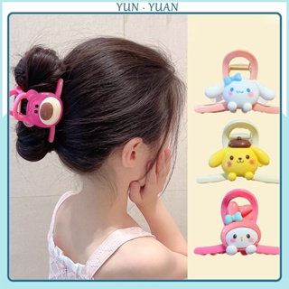 SANRIO 【Yunyuan】กิ๊บติดผม รูปอุ้งเท้าฉลาม หมี สตรอเบอร์รี่น่ารัก สําหรับเด็ก