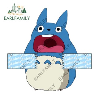 Earlfamily สติกเกอร์ฉลาก ลายการ์ตูน Totoro No Face man Impact น่ารัก 13 ซม. แฟชั่น สําหรับติดตกแต่งรถยนต์