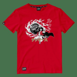 เสื้อยืดวันพีช One Piece-1677 [แดง - ดำ] [S-5XL]