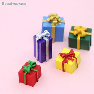 [Beautyupyang] กล่องของขวัญคริสต์มาส ขนาดเล็ก สเกล 1/12 สําหรับตกแต่งบ้านตุ๊กตา 5 ชิ้น