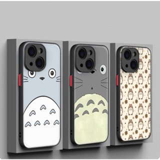 เคสโทรศัพท์มือถือนิ่ม กันเลนส์ ลายการ์ตูน Totoro สําหรับ iPhone SE SE2 SE3 7 8 Plus XR XS Max 11 Pro Max 252A