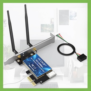 อะแดปเตอร์การ์ดเครือข่าย WiFi 2.4GHz 5GHz ดูอัลแบนด์ บลูทูธ 4.0