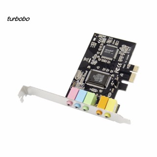 Turbobo การ์ดเสียงดิจิทัลภายใน PCI 32-bit Express x1 PCI-E 5.1ch CMI8738