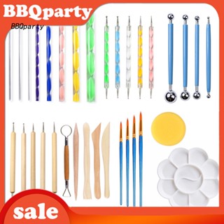 &lt;BBQ&gt; ชุดเครื่องมือปั้นดินเผา อเนกประสงค์ DIY 33 ชิ้น