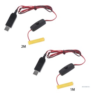 Lucky พาวเวอร์ซัพพลาย USB แบตเตอรี่ AAA แบบเปลี่ยน สําหรับนาฬิกา 1 ชิ้น พร้อมสวิตช์