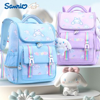 Sanrio กระเป๋าเป้สะพายหลัง กระเป๋านักเรียน น้ําหนักเบา จุของได้เยอะ ป้องกันกระดูกสันหลัง PZKE