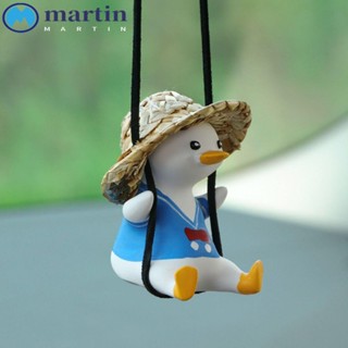 MARTIN จี้ตุ๊กตาเป็ดสวิง แบบแขวน สําหรับตกแต่งกระจกมองหลังรถยนต์