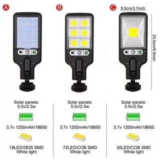 โคมไฟถนน LED พลังงานแสงอาทิตย์ กันน้ํา 3 โหมด สําหรับตกแต่งสวน ลานบ้าน