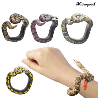 Mco กําไลข้อมืองูปลอม PVC ของเล่นสําหรับปาร์ตี้ฮาโลวีน
