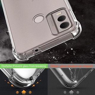 สําหรับ Nokia C22 C32 C300 C200 C30 C12 C12 Pro C21 Plus XR21 XR20 คริสตัลฝาครอบใส Anti-Scratch กันกระแทก TPU กรณี