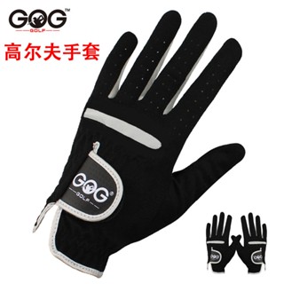 Gog ถุงมือขับรถ กีฬา ผู้ชาย ไมโครไฟเบอร์ GLOVES สีดํา ผ้าละเอียด ในถุงมือซ้าย ขวา ระบายอากาศ 2X4I