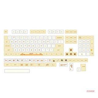 Zzz PBT ปุ่มกดคีย์บอร์ด 138 คีย์ ลายคอร์กี้น่ารัก XDA สําหรับ Cherry MX Switches