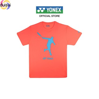 Duisui YONEX เสื้อยืด คอกลม ผ้าโพลีเอสเตอร์ แบบนิ่ม ใส่สบาย สําหรับผู้ชาย ใส่ออกกําลังกาย 22105