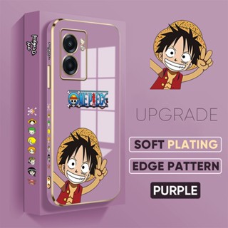 เคสโทรศัพท์มือถือ TPU แบบนิ่ม ลายการ์ตูนลูฟี่ ป้องกันเลนส์ สําหรับ Realme 6 6s 9i 10 Pro+ 9 Pro+ 8s