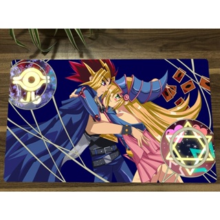 Yu-gi-oh! แผ่นรองเมาส์เล่นเกม Playmat Dark Magician Girl &amp; Yugi Muto CCG Trading Card