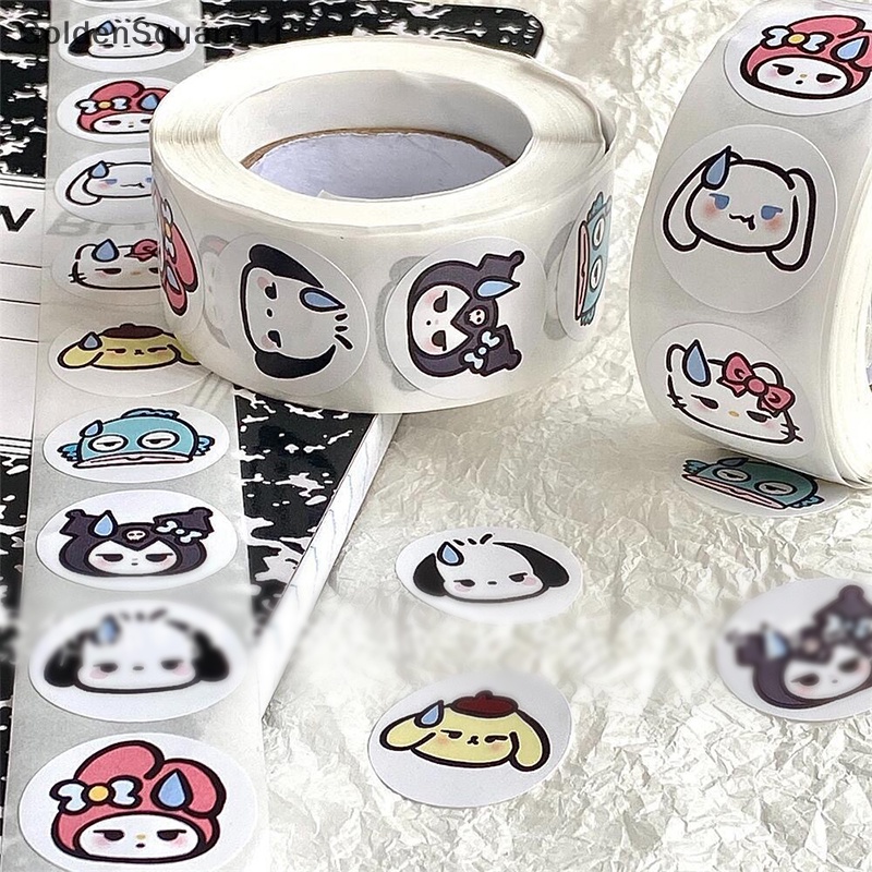Goldensquare สติกเกอร์ซีล ลาย Pochacco Cinnamoroll Girl's Heart น่ารัก สําหรับตกแต่งสมุดบัญชี