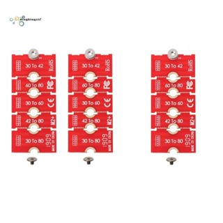 ตัวขยายเครื่องบิน PCB โลหะ 2230 2242 2260 2280 M2 ขนาดยาว U.2 M3 M.3 SSD 24BB สีแดง 2 ชิ้น