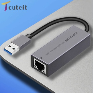 อะแดปเตอร์การ์ดเครือข่ายอีเธอร์เน็ต Type-C USB3.0 เป็น RJ45 2.5G 2500Mbps USB