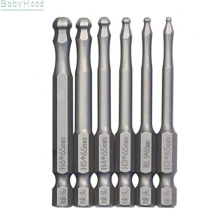 【Big Discounts】6pcs Ball End Hex Screwdriver Bit Metric Hex Bit 65mm Long Magnetic Driver Bit#BBHOOD