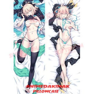 ปลอกหมอน แบบนิ่ม ลายอนิเมะ Fate Grand Order FGO Soji Okita Dakimakura ขนาด 50x160 ซม. สําหรับตกแต่งบ้าน โซฟา เตียง DK4631