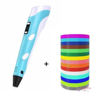 3D Stereo Painting Pen Three-Color Consumable Crafting Doodle Drawing Art Printer Filament ปากกาวาดภาพ [N/9]