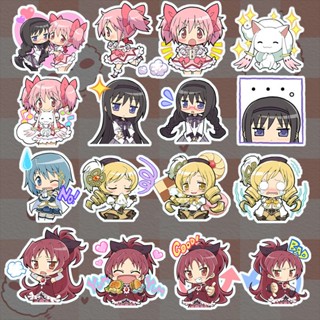 สติกเกอร์ ลายการ์ตูนอนิเมะ Puella Magi Madoka Magica Kaname Madoka Akemi Homura Kawaii น่ารัก สําหรับตกแต่ง IPad เครื่องเขียนนักเรียน