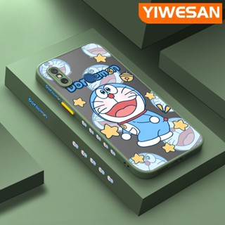 เคสซิลิโคนนิ่ม แบบใส ขอบสี่เหลี่ยม กันกระแทก ลายการ์ตูนโดราเอมอน สําหรับ Xiaomi 8 9 5X A1