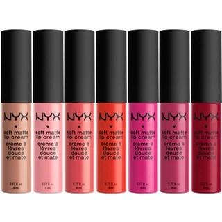 [ลด30% ใช้โค้ดไลฟ์/Shopee Video]✅พร้อมส่ง✅แท้ NYX Soft Matte Lip Cream ลิปสติกเนื้อบางเบา สุดฮิตจาก Tiktok
