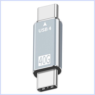 อะแดปเตอร์เชื่อมต่อสายชาร์จ USB 4.0 USB C เป็น USB 40Gbps USB ตัวผู้ เป็นตัวผู้ Type C อะลูมิเนียม USB C เป็น cingth