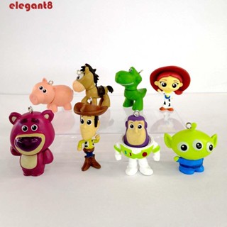 ELEGANT โมเดลฟิกเกอร์ PVC รูปการ์ตูนเอเลี่ยน Jessie Bullseye Horse Buzz Rex Dinosaur Bobbys ของเล่นสําหรับเด็ก