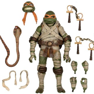 Neca 54187 นินจาเต่า Michelangelo Mummy Joint ขยับได้ ของแท้ พร้อมส่ง UGEB