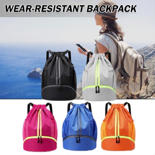 Drawstring Backpack Waterproof String Bag Sackpack Outdoor Travel Sports School