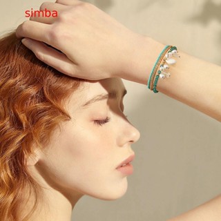 【Simba】สร้อยข้อมือลูกปัด ซ้อนกันได้ สไตล์โบฮีเมียน หลายชั้น สําหรับผู้หญิง และผู้ชาย