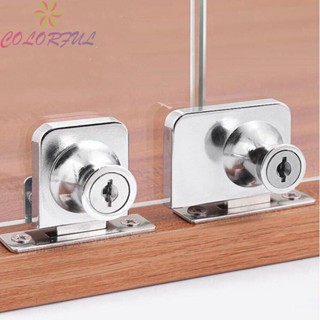 【COLORFUL】Dual Door Lock Smooth Zinc Alloy 48* 35mm Convenient Delicate Reliable