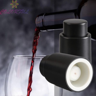 【COLORFUL】Wine Bottle Stopper Vacuum Bars For Restaurants Hotels Sealer Reusable