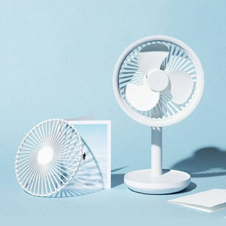 Solove F5 พัดลมตั้งโต๊ะไร้สาย พกพาได้ Desktop Fan เสียงเงียบ แบตเตอรี่ 4,000mAh พัดลมขนาดเล็ก