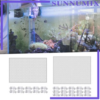 [Sunnimix] มุ้งตาข่าย ป้องกันกระโดด พร้อมแคลมป์ แบบเปลี่ยน สําหรับตู้ปลา ระเบียง