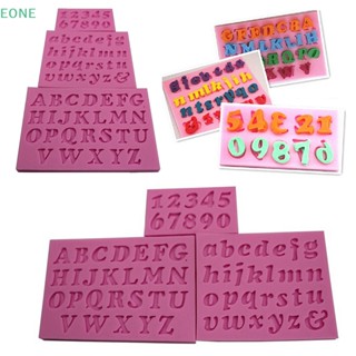 Eone แม่พิมพ์ซิลิโคน รูปตัวอักษร และตัวเลข ขนาดเล็ก สําหรับทําเค้กฟองดองท์ 3 ชิ้น