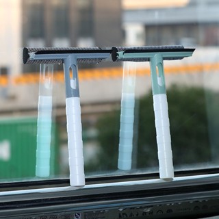 YOklahoma 3 in 1 Window Cleaner Scraper ถอดก้านฝักบัวก้านปาดน้ำกระจกพร้อมขวดสเปรย์น้ำ