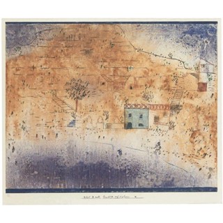 Berkin Arts Paul Klee Giclee โปสเตอร์ภาพวาดผ้าใบ ... Bay M On Sicily Glance of a Landscape Canvas Print