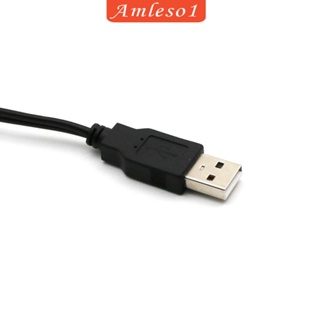 [Amleso1] สายเคเบิลอะแดปเตอร์แปลงเสียง USB2.0 ตัวผู้ เป็น 2 RCA ตัวผู้ AV สําหรับ HDTV TV