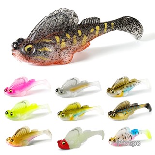 I4otpc 7 กรัม / 10 กรัม / 14 กรัม T Tail Soft Lures พร้อมตะขอพรีเมี่ยมเหยื่อตกปลาจิ๊กตกปลา เหมาะสําหรับน้ําจืดน้ําจืด