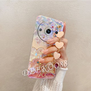 ใหม่ เคสโทรศัพท์มือถือนิ่ม ลายดอกไม้น่ารัก วิบวับ พร้อมสายคล้องมือ สําหรับ Realme11Pro+ Realme 11 Pro Plus Pro+ C53 NFC 4G 5G 2023