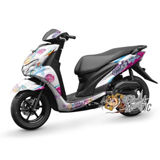 สติกเกอร์รูปลอก แบบเต็มตัว ลาย Yamaha Freego Free Go Pony