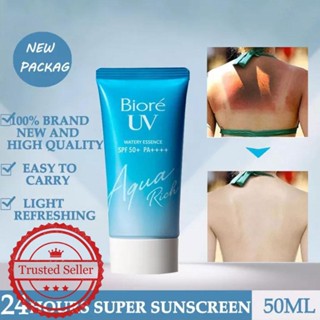 Biore ครีมกันแดด 50 กรัม ป้องกันแดด ไม่เหนียวเหนอะหนะ สําหรับผู้ชาย และผู้หญิง 50+ F3J3