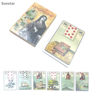 Sunstar Lura Tuan LENORMAND ไพ่ทาโรต์ เกมกระดาน สําหรับผู้เริ่มต้น ครอบครัว