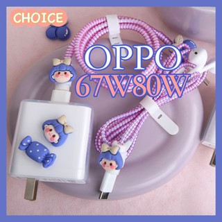 เคสป้องกันที่ชาร์จ USB เป็น Type c สีแคนดี้ สําหรับ OPPO 67W 80W Reno 8T PRO Android VCB8JAUH VCB7CAUH