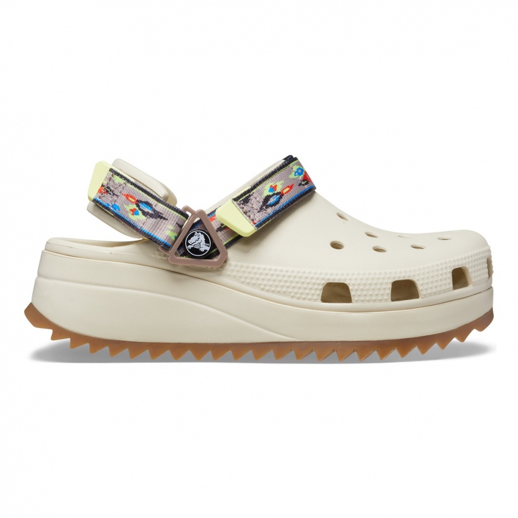 💢 Free Jibbitz™ x3ตัว 💢 Crocs Classic Hiker Ikat Clog 208052-2YC Light Beige